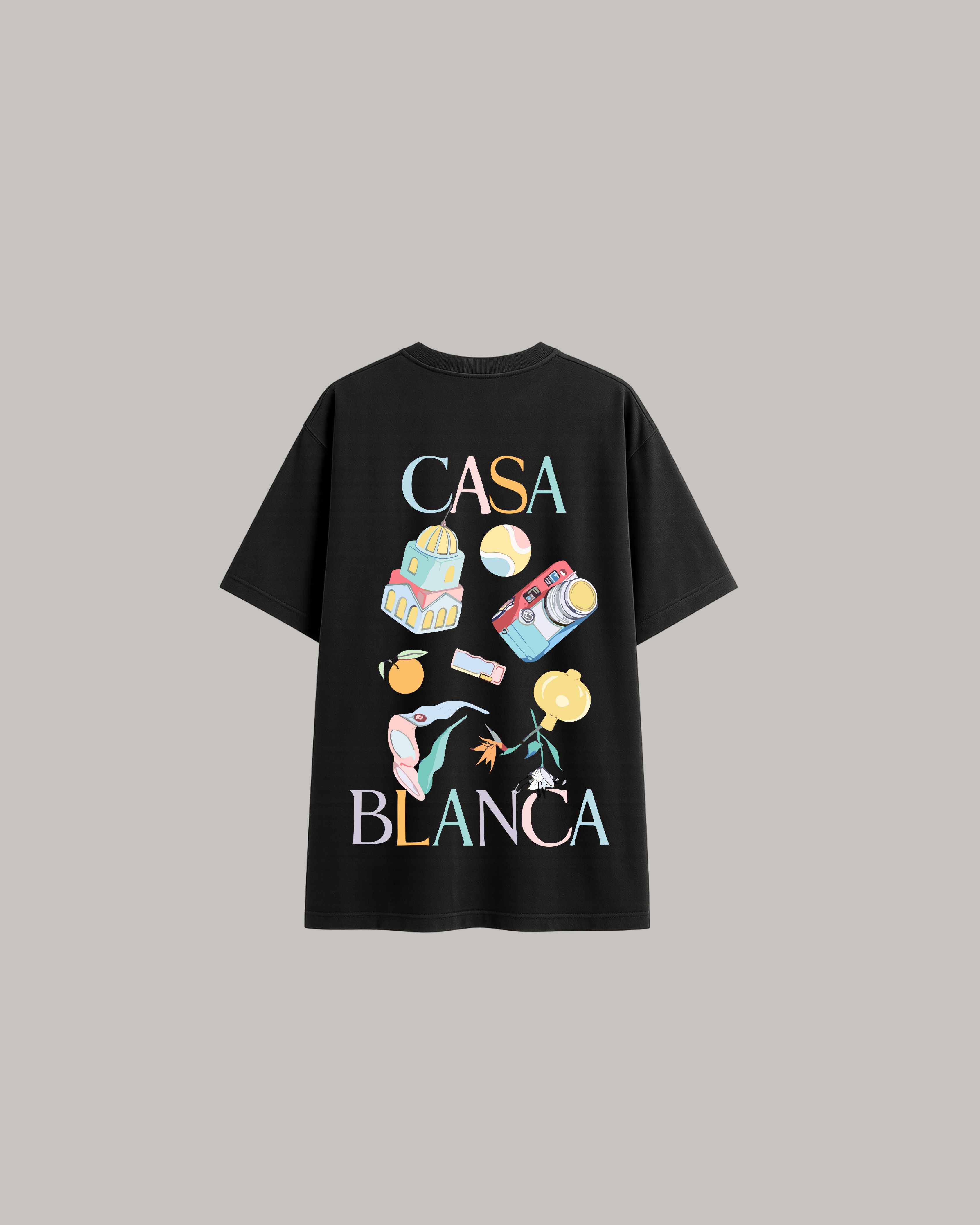 CAMISETA CASA BLANCA Travel Color Black
